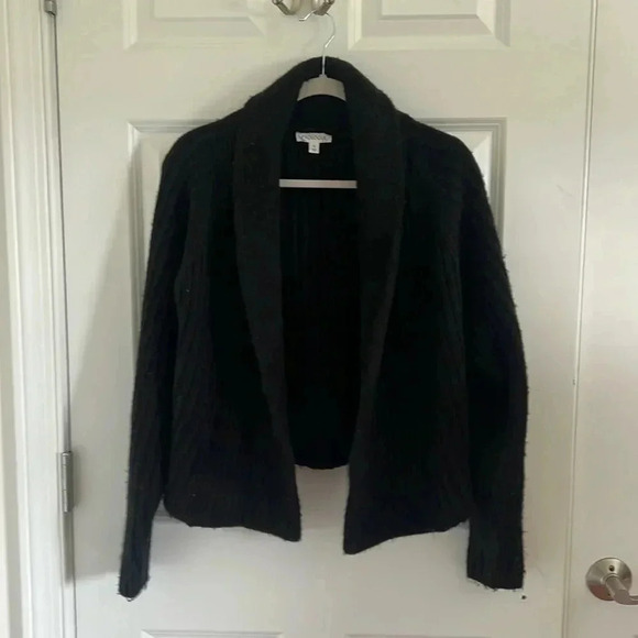 Prologue Black Short Size S Cardigan Open Front - Picture 1 of 9